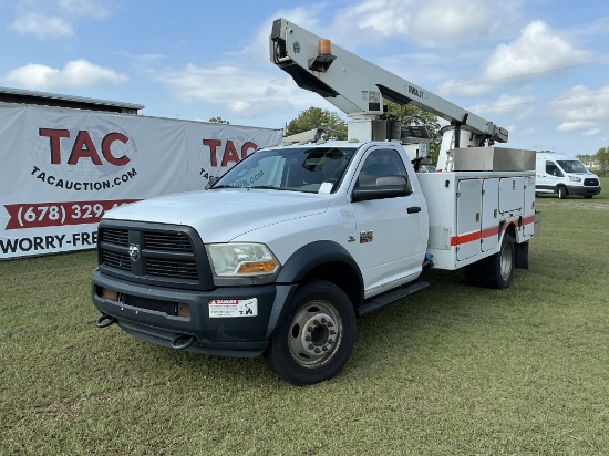 2012 Dodge Ram Service Body Bucket Truck