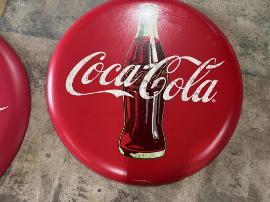 Round Coca-Cola Sign