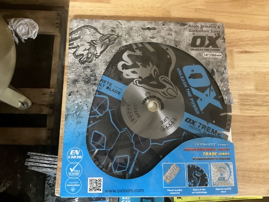 New 14in Ox Angle Grinders & Demolition Saw Blade