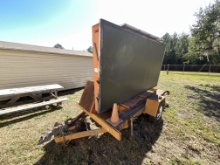 2005 SIGNALISATION VER-MAC 1210 PORTABLE CHANGEABLE MESSAGE SIGN TRAILER