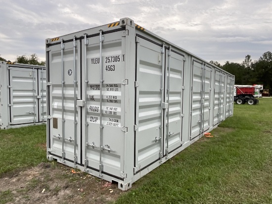 One-Trip High Cube 40ft Shipping Container With 4 Side Doors