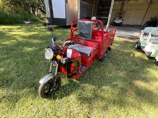 New ET13 3 Wheeled Electric Cart With Dump Bed