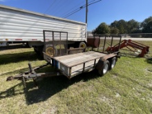 Caliber 6ft X 12ft Tandem Axle Utility Trailer With Dual Mesh Ramp Gates