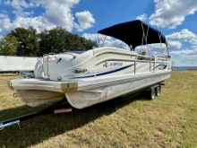2008 JC TRITOON BOAT W/ SUZUKI 250HP OUTBOARD