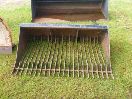 Skid Loader Mounted Rock Bucket