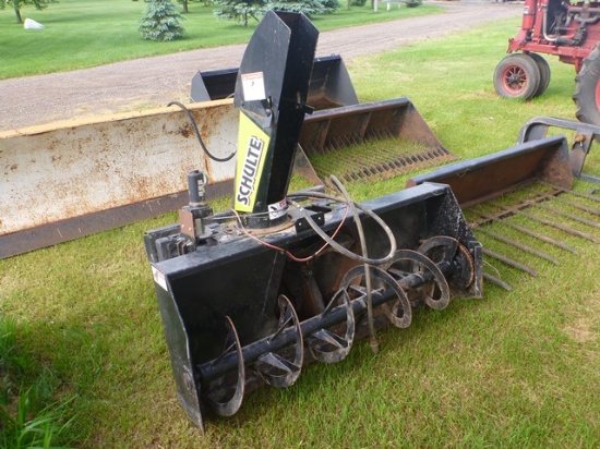 Schulte MDL 6200 skid loader mounted snow blower