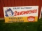 Stewart Sandwiches tin sign