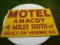 Motel Amacoy tin sign