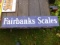Fairbanks Scales porcelain sign