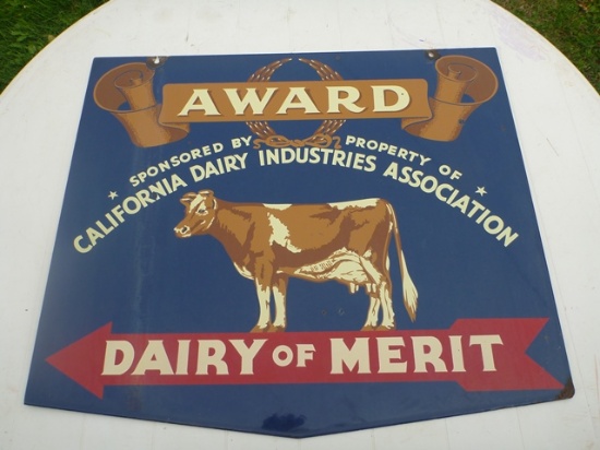 California Dairy Industries Association Porcelain sign
