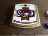 Schmidt Beer lighted sign