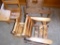 5 Little Wood Chairs
