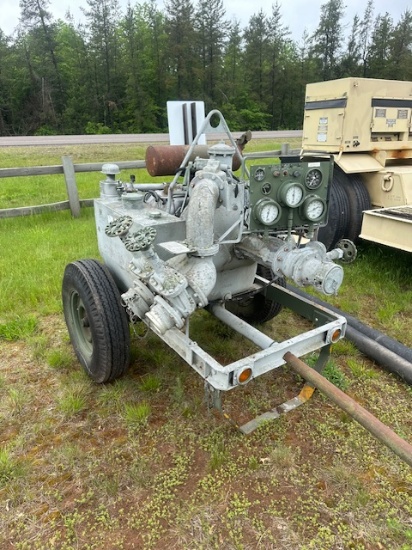 Trailer mounted water pump