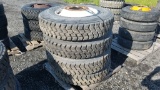 (4) Goodyear 11r24.5 Tires