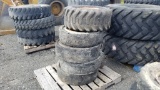 (5) Misc Skidsteer Tires