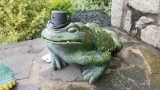 Classy Bullfrog Statue