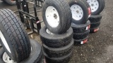 (4) 225/75/15 Tires and rims