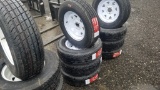 (4)  205/75/15 Tires and rims