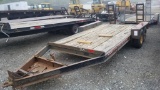 Tandem axle tag trailer.  Bos only