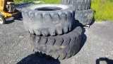 (2) 20.5-25 loader tires