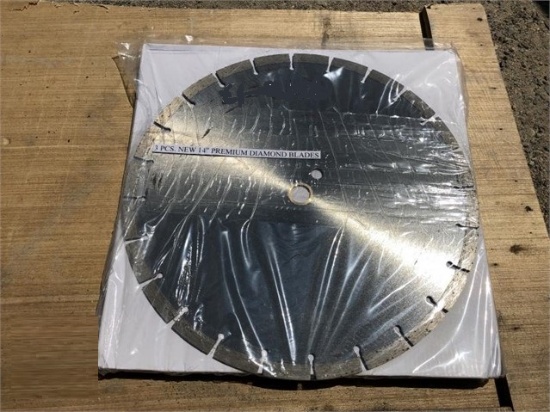 New 3 pc 14" Premium Diamond Blades