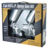 New 3 pc HVLP Spray Gun Kit