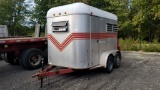 1990 Kingston 2 stall horse trailer. Vin