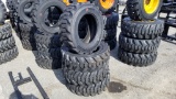 (4) Turbo 10-16.5 Skidsteer Tires