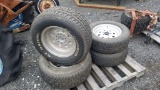 (4) 235/70/15 tires and rims