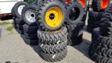 (4) Camso 10-16.5 Skidsteer Tires And Rims