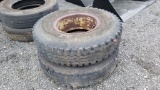 (2) 11r20 tires and rims