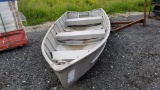 Aluminum boat with motor