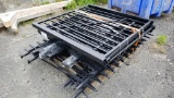 Aluminum fence with gate