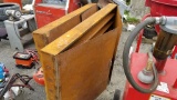 (2) metal shelves