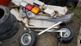 Lot - Dolly, truck lights, saab bumper