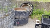 Lot Skidsteer Tires And Rims