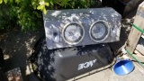 Lot subwoofers / wheel barrow