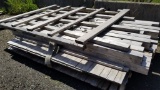 Lot - 5xt posts and fence