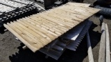 Lot misc cedar fence sections