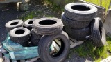 Lot - misc truck and trailer tires