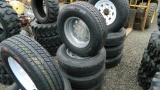 (4) 225/75/15 TIRES AND RIMS