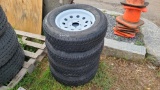 (4) 205/75/15 Tires And Rims