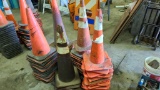 lot - road cones