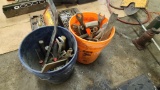 (2) buckets with tools