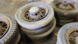 (4) international antique tires and rims