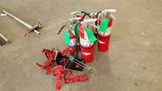 Fire Extinguishers (7)  And Brackets