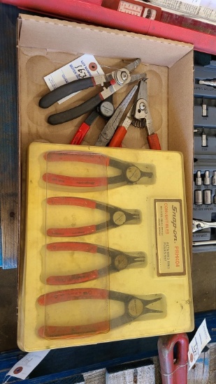 Lot - 8pcs Snap On Retaining Ring Pliers