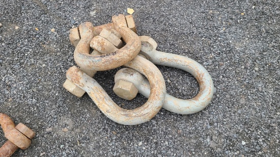 (3) 55 ton Anchor Shackles