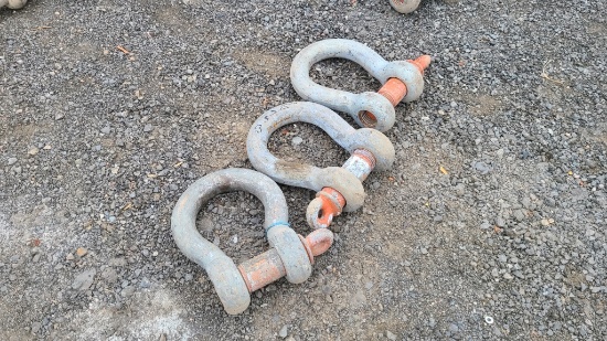 (3) 35 ton Anchor Shackles