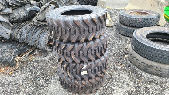 (4) Camso 12-16.5 Skidsteer Tires